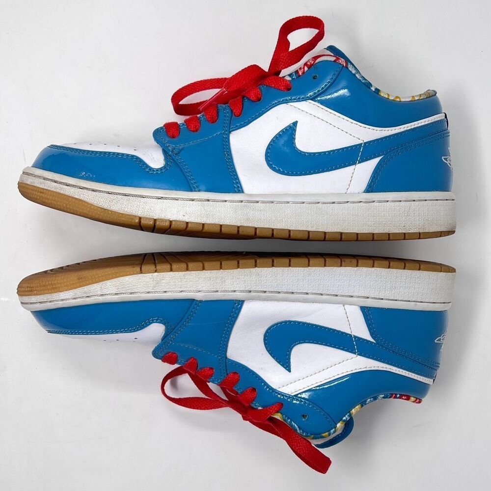 Nike Air Jordan 1 Low - Blue/White - Size 9.5 Excellent Preowned Condition - Picture 2 of 14